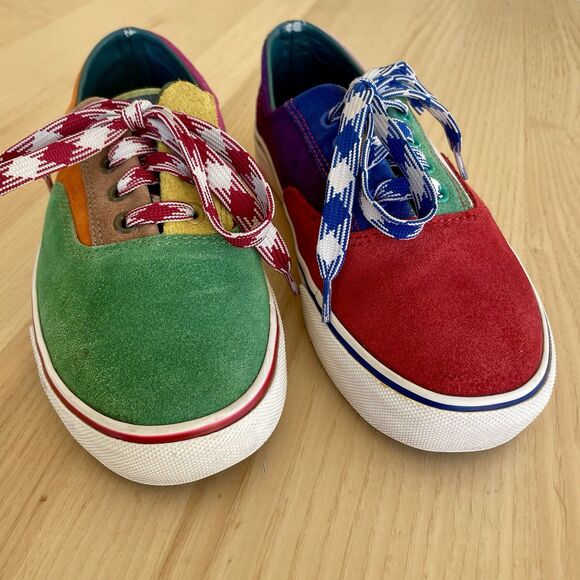 UNIF Colorblock Corbin Leather Sneakers Unisex Men’s 5 Women’s 6.5 Mismatch - Picture 4 of 9